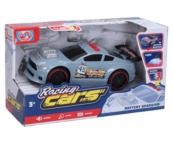 Auto závodní s efekty 21 cm