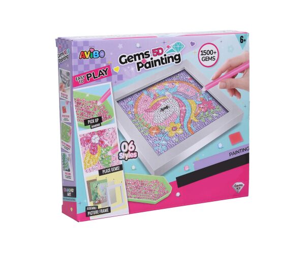 Kreativní set obraz s kamínky panda 17cm