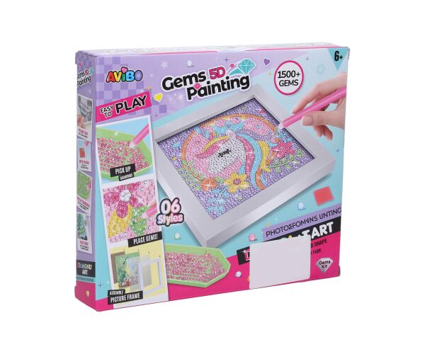 Kreativní set obraz s kamínky liška 17cm