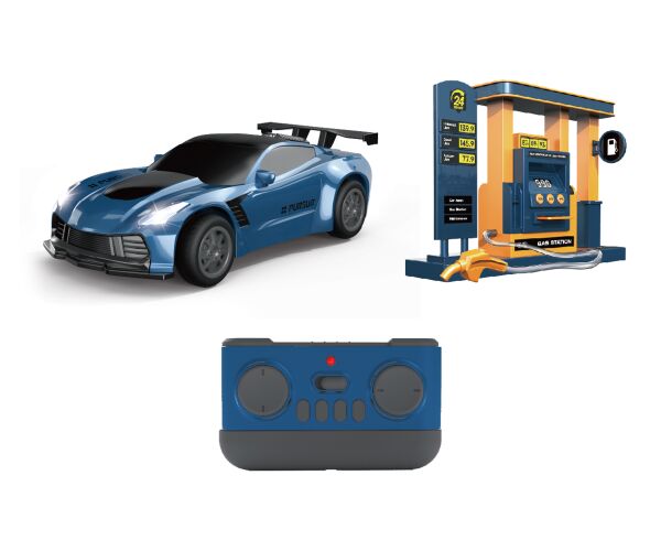 Auto dýmící s čerpací stanicí RC na dálkové ovládání 22 cm