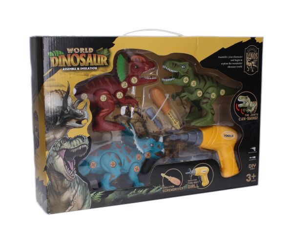 Dino šroubovací set s elektrickým šroubovákem 20 cm