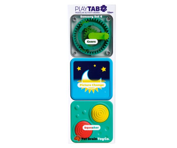Fat Brain Sada senzorických hraček PlayTab Tile Set 4