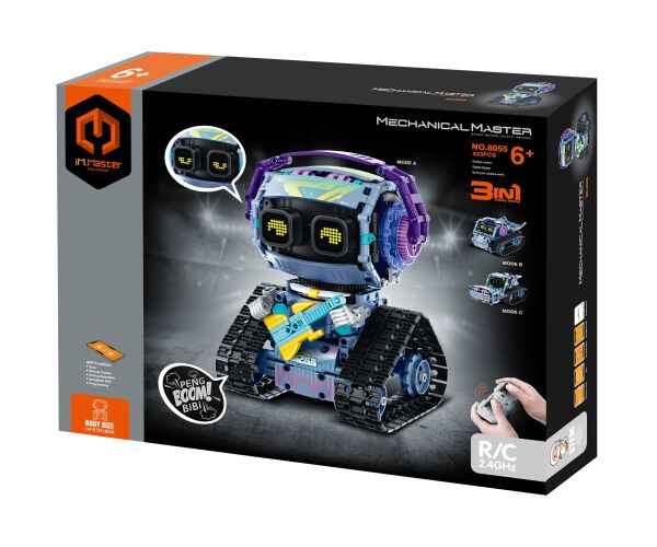iM.Master Stavebnice robot s kytarou 3v1 RC na dálkové ovládání 14x15,7x21,6 cm
