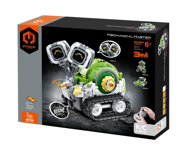 iM.Master Stavebnice robot hlemýžď 3v1 RC na dálkové ovládání 13,5x21,2x18 cm