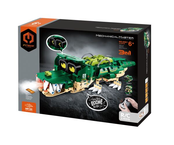 iM.Master Stavebnice robot krokodýl 3v1 RC na dálkové ovládání 34,3x14,5x8 cm