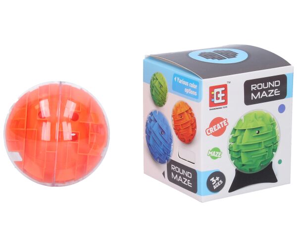 Bludiště 3D kulaté 8 cm