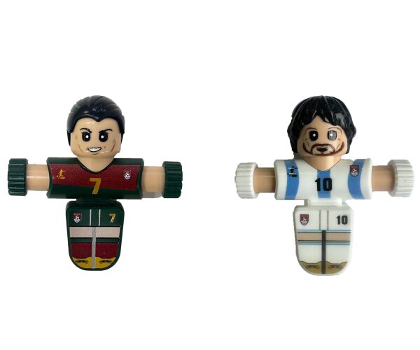 Fotbalista figurka vystřelovací set s páskami 7 cm set 5 ks