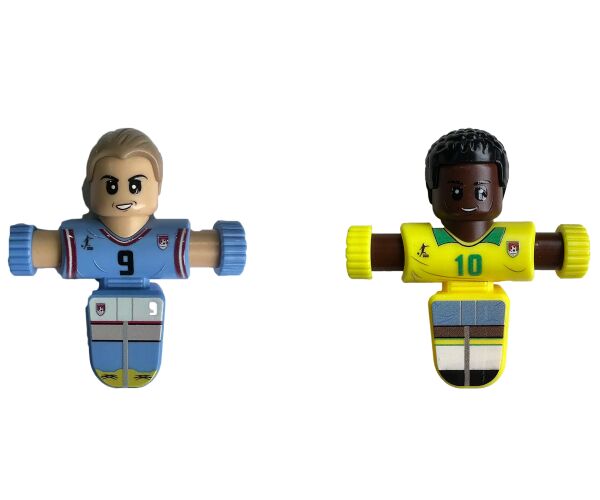 Fotbalista figurka vystřelovací set s páskami 7 cm set 5 ks