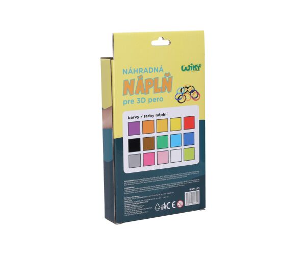 Náhradní náplně do 3D pera WIKY 15x3 m - český obal