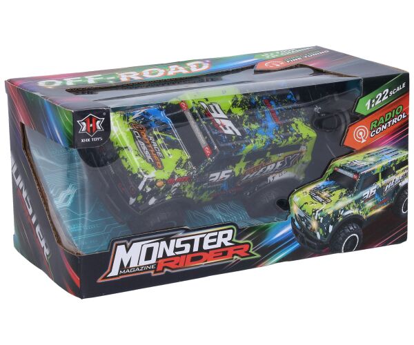 Auto Monster Rider svítící RC na dálkové ovládání 17,5 cm