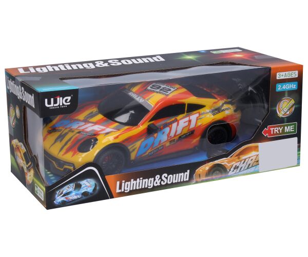 Auto Pursuit 001 s efekty RC na dálkové ovládání 29 cm