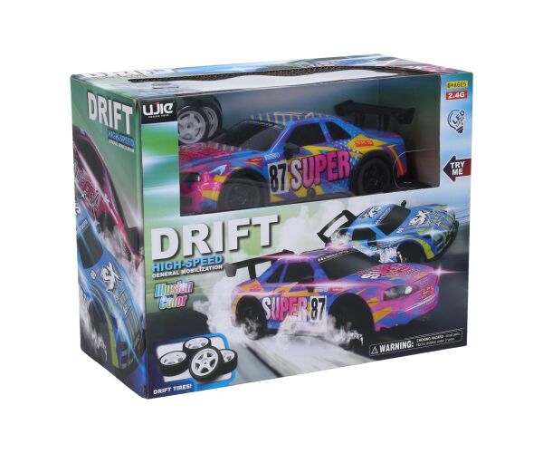 Auto 87 Super driftující svítící RC na dálkové ovládání 20 cm