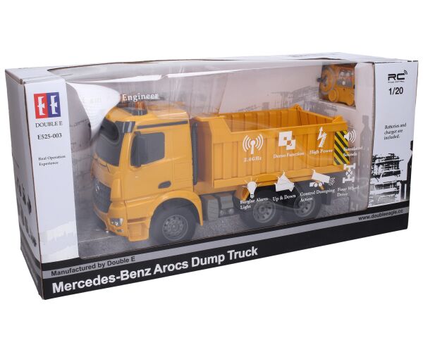 Mercedes Auto sklápěč RC na dálkové ovládání 35 cm