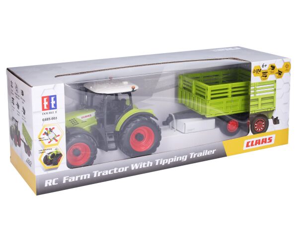 Claas Traktor s vlečkou RC na dálkové ovládání 43,6 cm