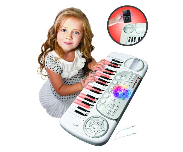 Klávesy s disco koulí s výukovou funkcí 50x21 cm