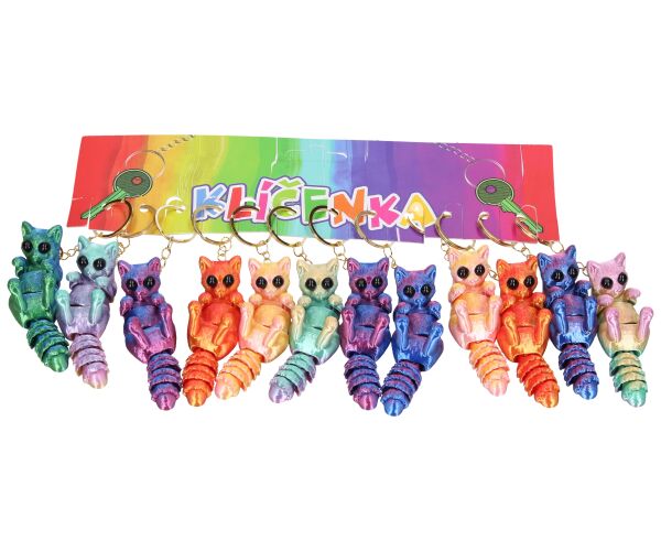 Klíčenka 3D kočka