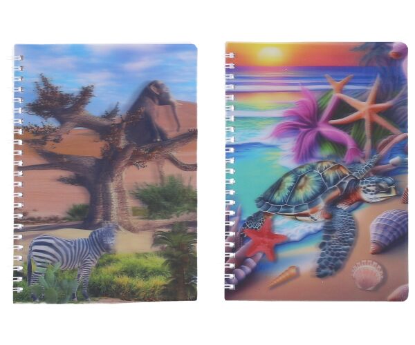 Notes spirála linkovaný A5 15x21 cm, 80 stran mix