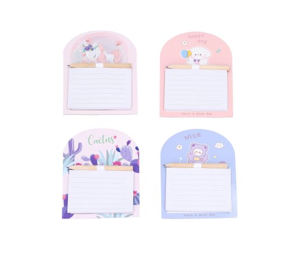 Notes 40 stran mix na magnet + tužka