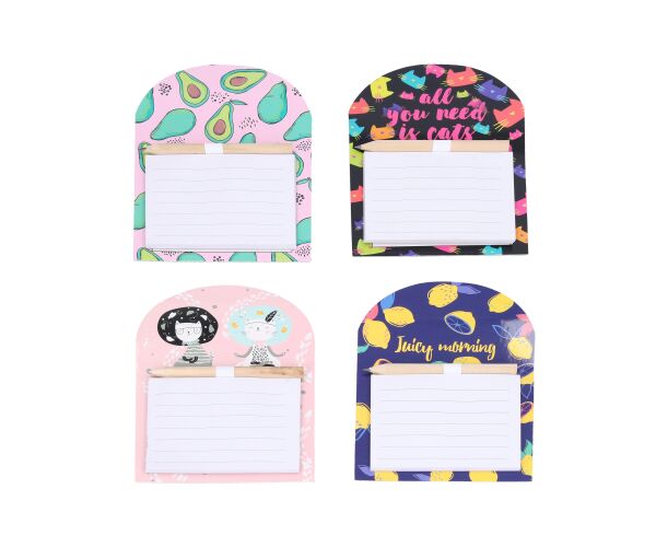 Notes 40 stran mix na magnet + tužka