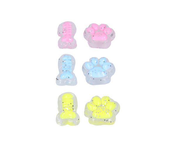 Silikonová packa 6x6x3 cm + ryba dekorace