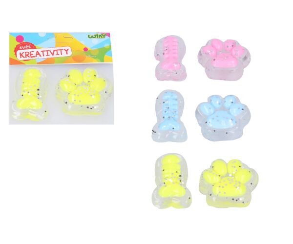 Silikonová packa 6x6x3 cm + ryba dekorace