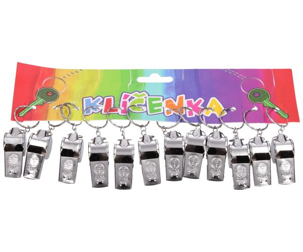 Klíčenka píšťalka 4 cm