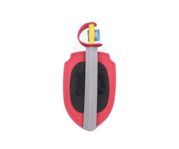 Meč se štítem pěnový červený 57cm