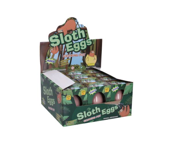 Vejce rostoucí lenochod 6,5 cm