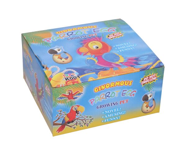 Vejce rostoucí papoušek 6,5 cm