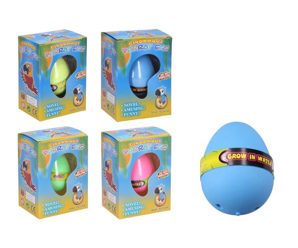 Vejce rostoucí papoušek 6,5 cm