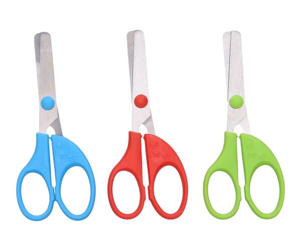 Nůžky barevné pro leváky 13 cm, 3 druhy
