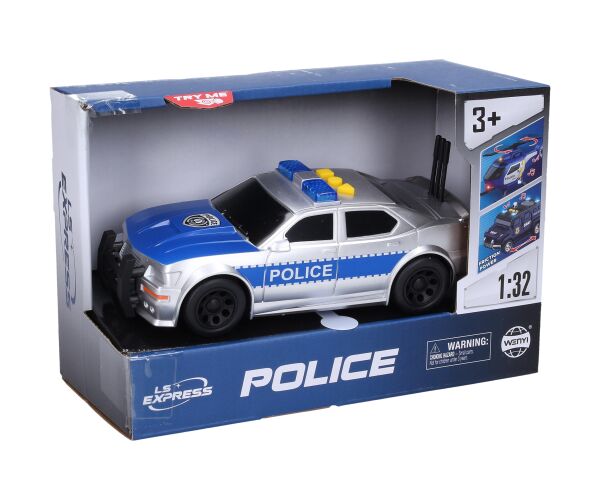 Auto policejní s efekty 15,5 cm
