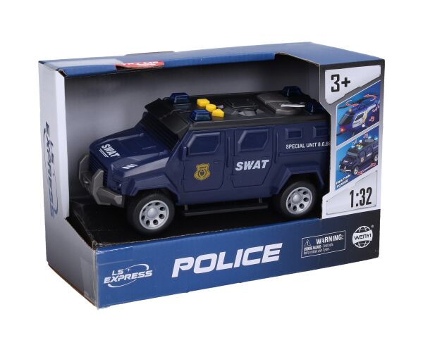 Auto policejní s efekty 16,5 cm