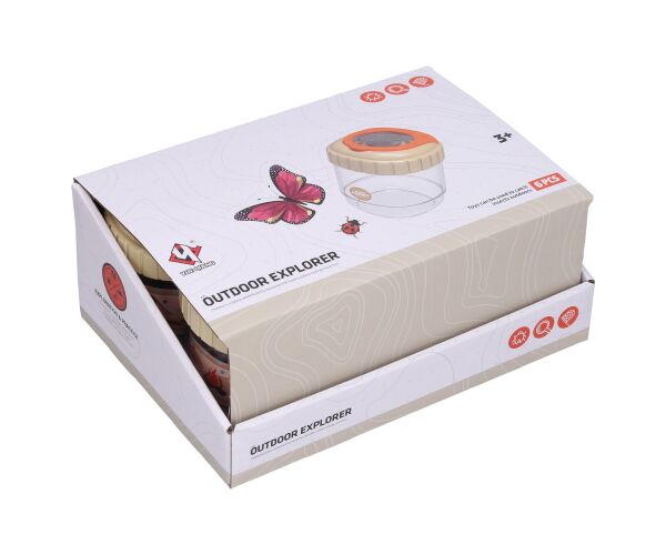 Box s lupou na hmyz 8x8x9,5 cm