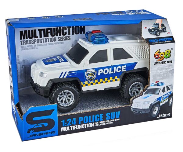 Auto policejní s efekty 15 cm