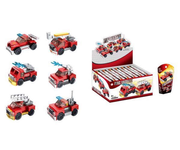 Stavebnice auto hasičské 6,3 cm