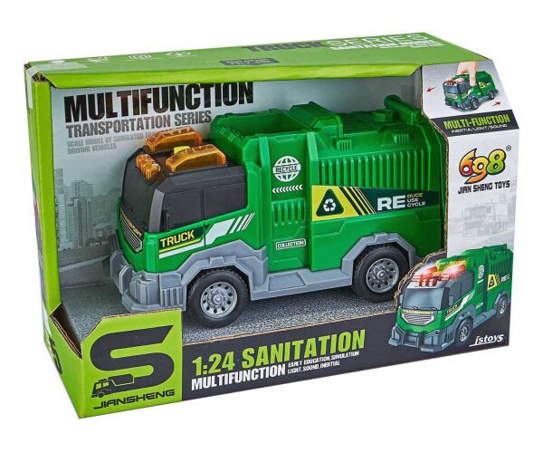 Auto popelářské s efekty 16 cm
