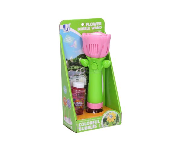 Bublifuk růže se světelnými efekty 100 ml 26 cm