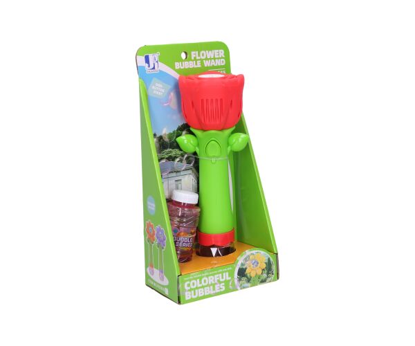 Bublifuk růže se světelnými efekty 100 ml 26 cm