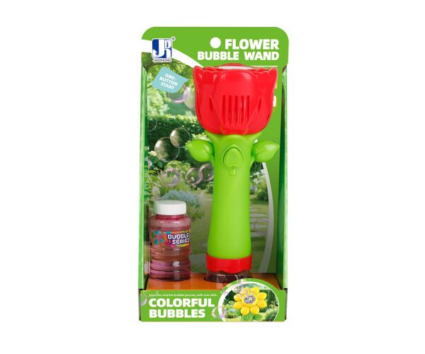 Bublifuk růže se světelnými efekty 100 ml 26 cm