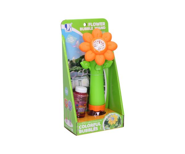 Bublifuk slunečnice se světelnými efekty 100 ml 27 cm