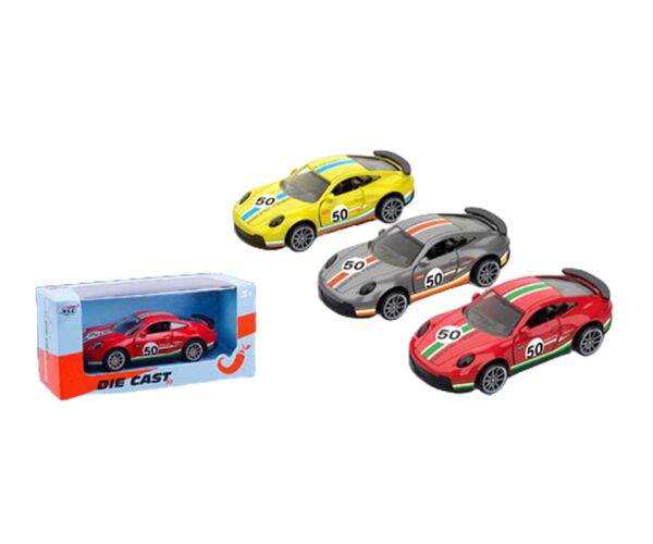 Auto závodní kovové na zpětné natažení 10,5 cm