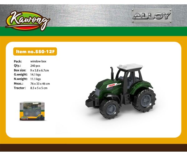 Traktor kov/plast 8,5 cm