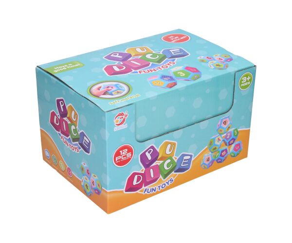 Hrací kostka 12 stran 8x10 cm