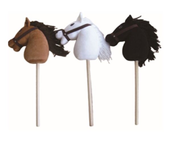 Koník na tyči hnědý hobby horse 68 cm