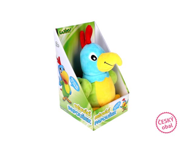 Mluvící papoušek Wiktor 25 cm