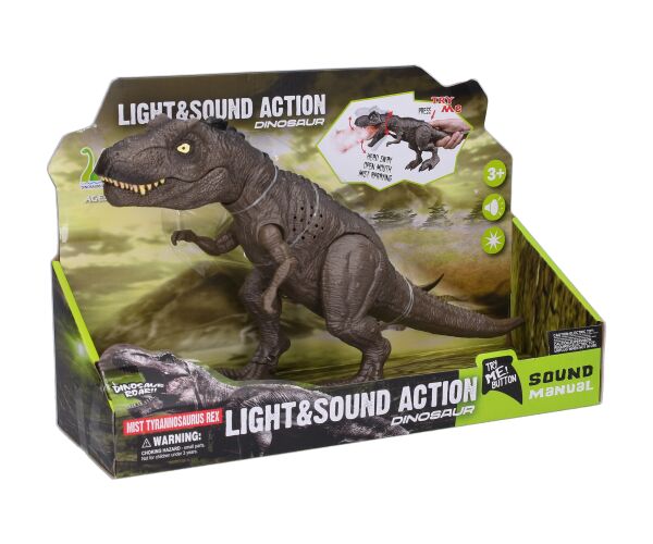 Dino dýmící s efekty 34 cm
