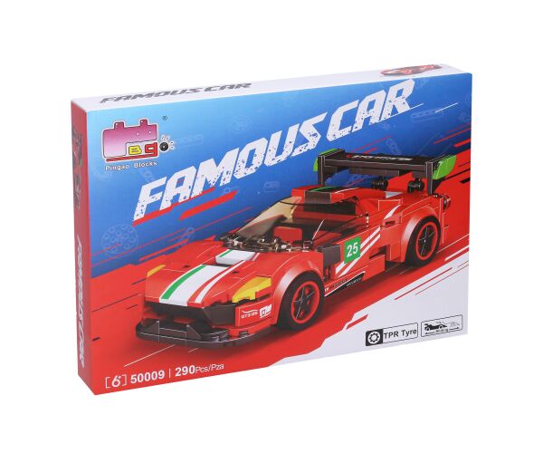 Stavebnice Auto červené 16,5 cm
