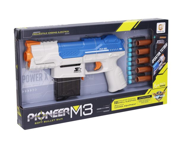 Puška Pioneer M3 s pěnovými náboji a patronami 28 cm