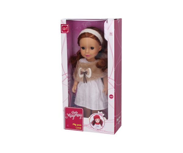 Panenka s kožíškem 36 cm